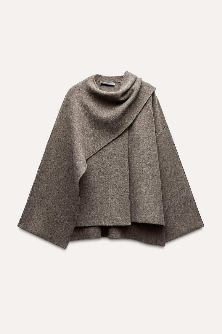 Nezo™ | Korte jas met sjaal detail