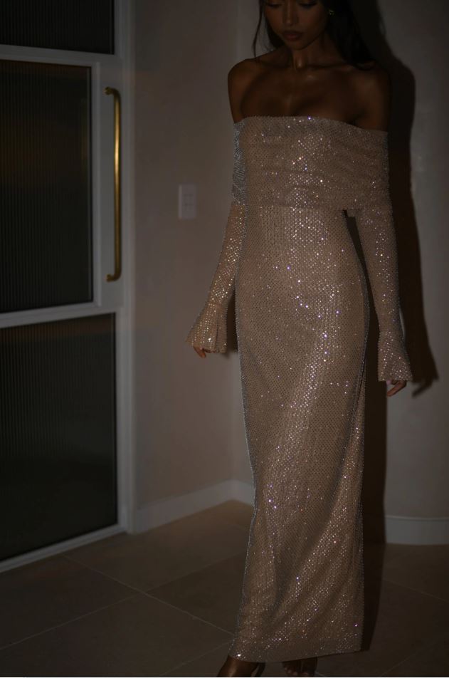 Nezo™ | Slim-fit glitterjurk