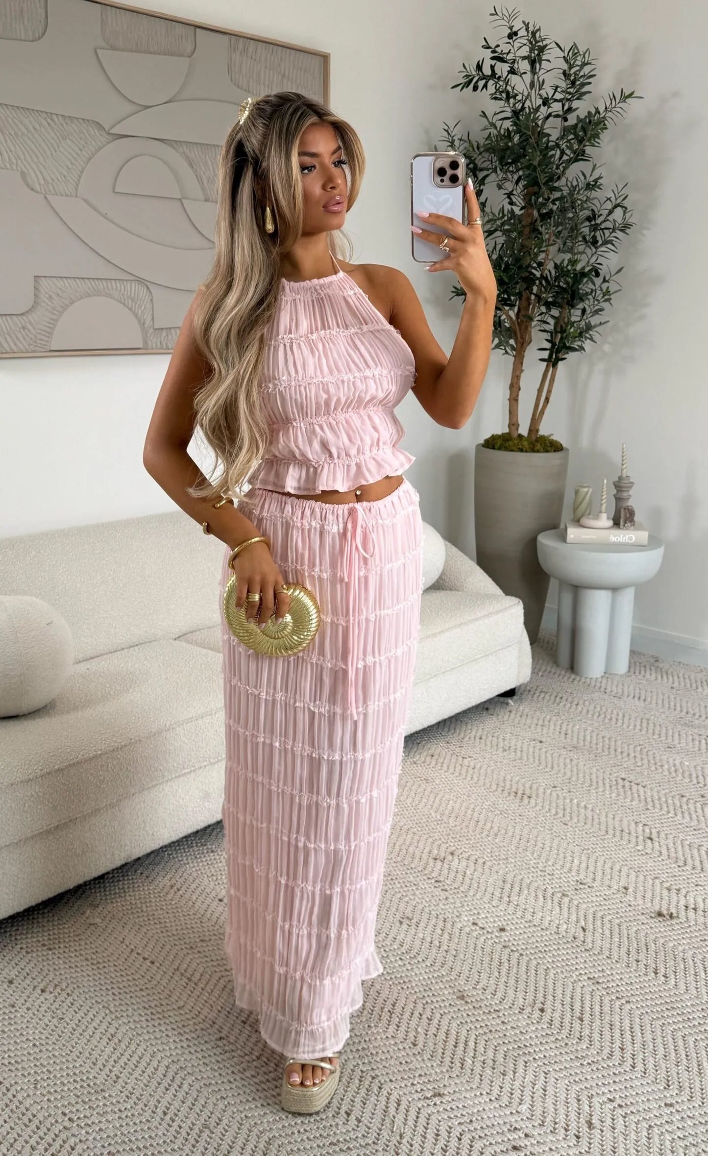 Nezo™ | 2-delig geplooide rok + top set