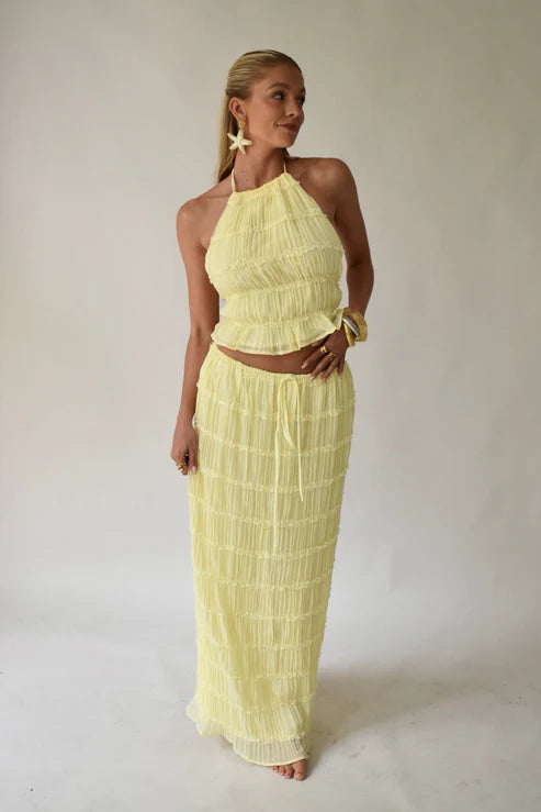 Nezo™ | 2-delig geplooide rok + top set