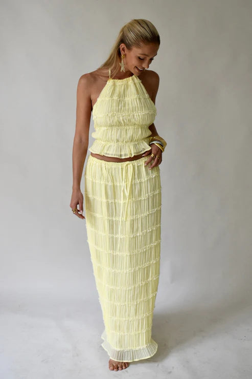 Nezo™ | 2-delig geplooide rok + top set