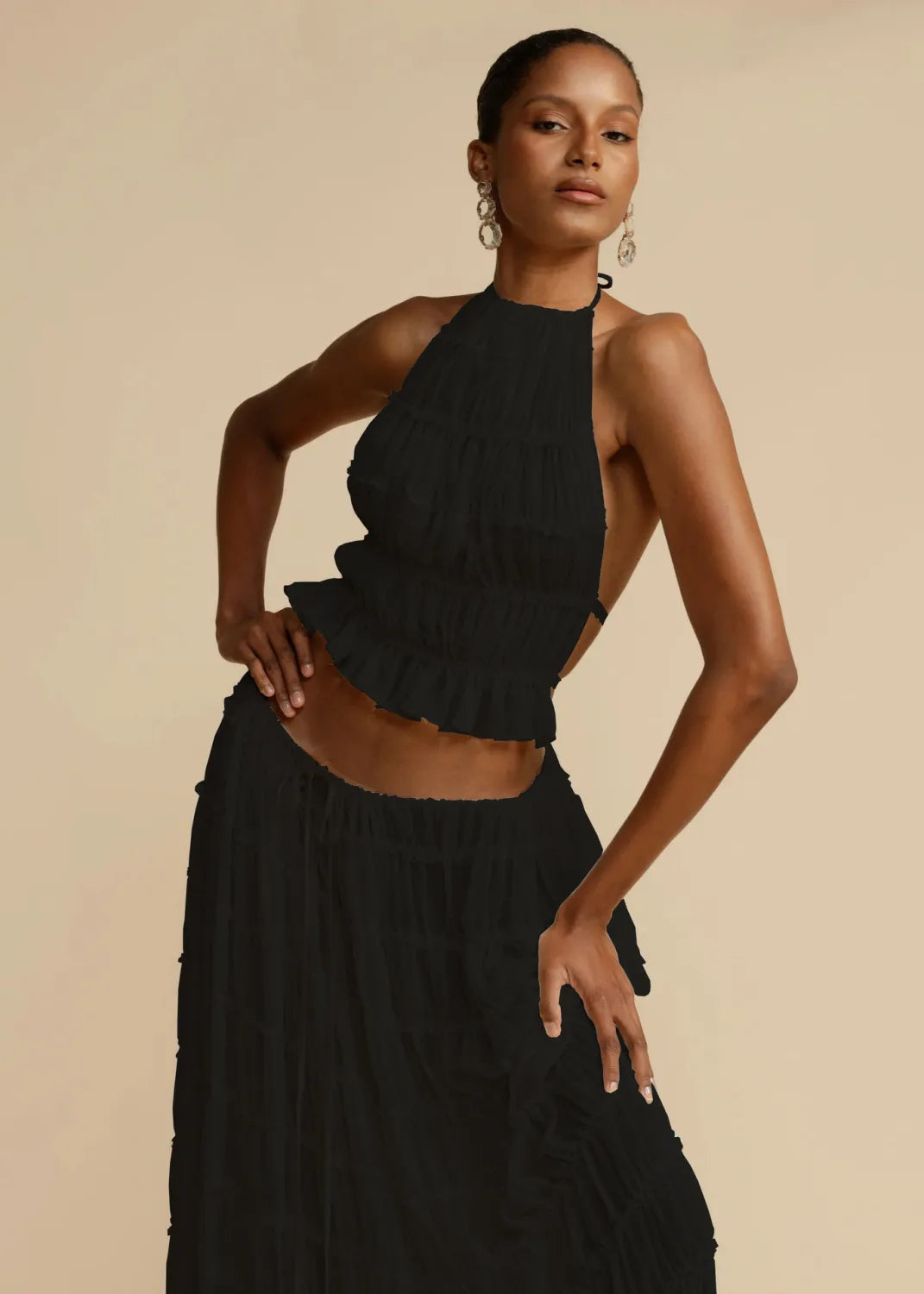 Nezo™ | 2-delig geplooide rok + top set