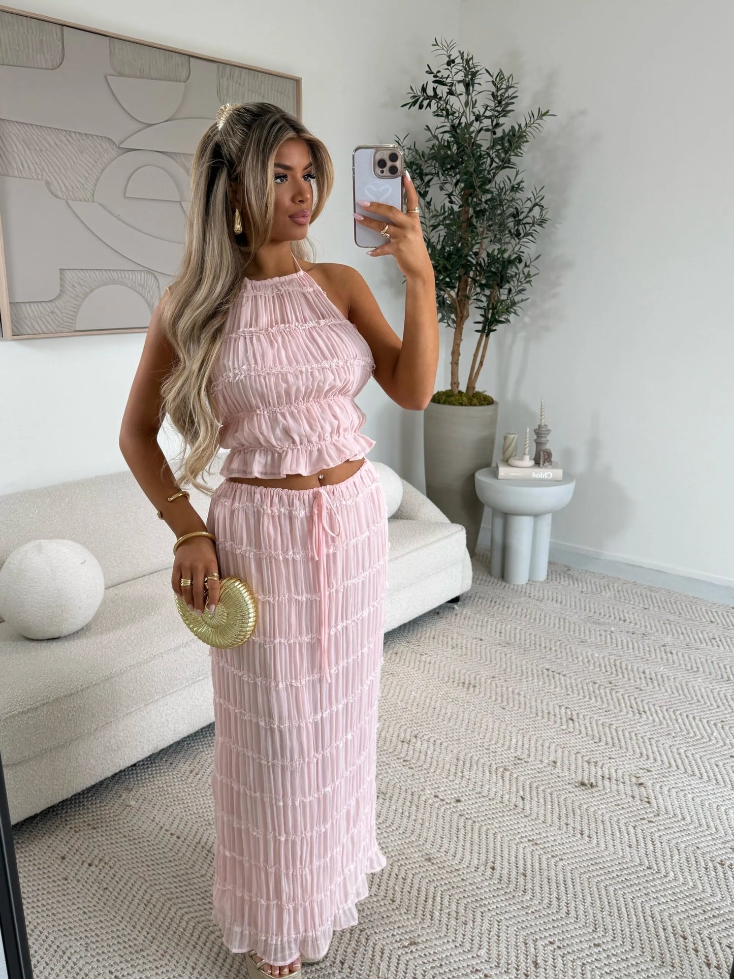 Nezo™ | 2-delig geplooide rok + top set