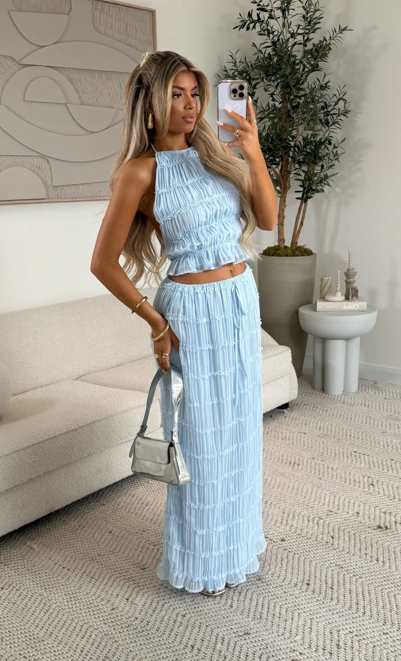 Nezo™ | 2-delig geplooide rok + top set