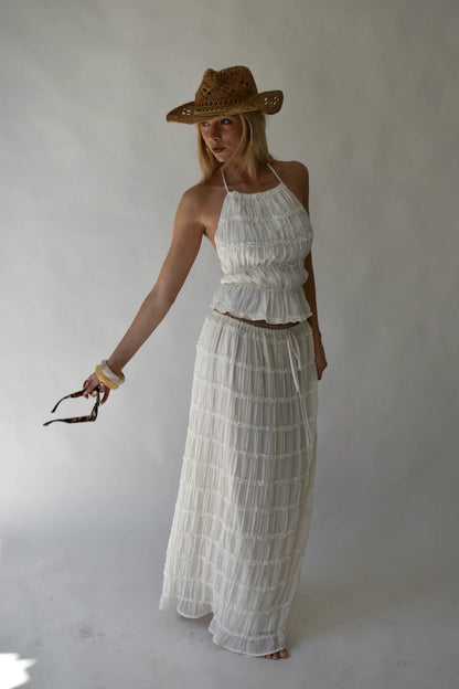 Nezo™ | 2-delig geplooide rok + top set