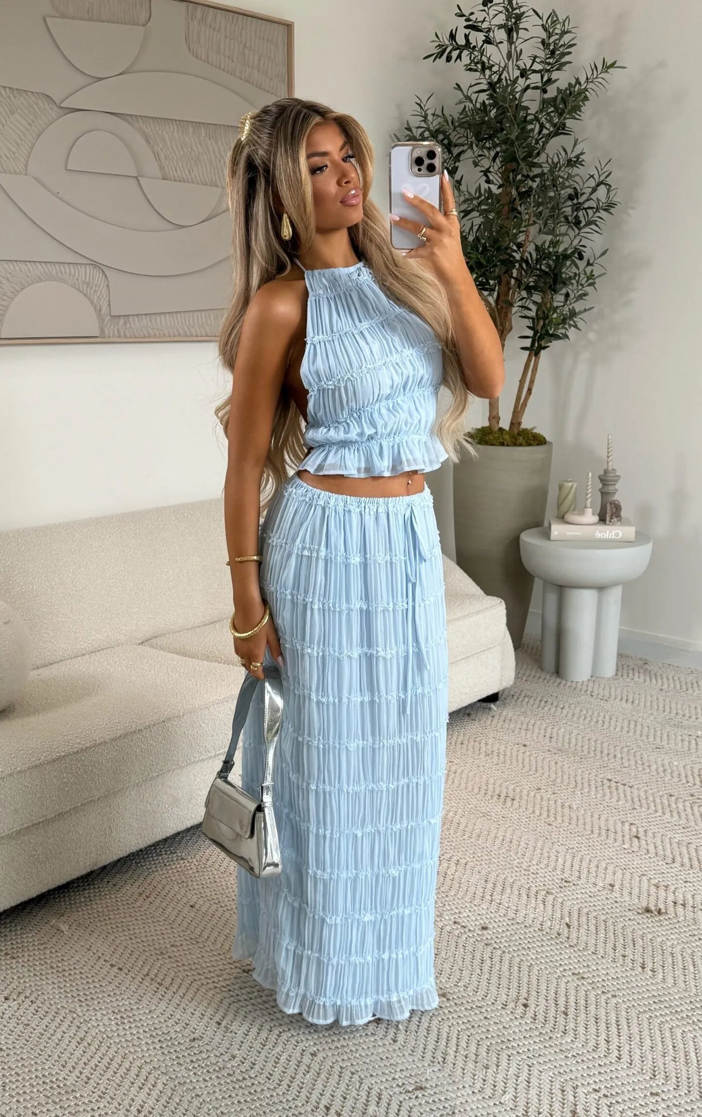 Nezo™ | 2-delig geplooide rok + top set