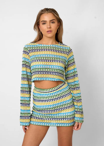 Nezo™ | Kleurvol 2-delig zomerset