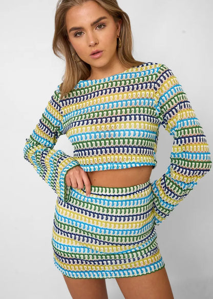 Nezo™ | Kleurvol 2-delig zomerset