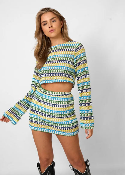 Nezo™ | Kleurvol 2-delig zomerset