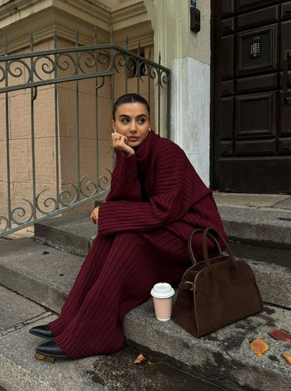 Nezo™ | V-hals pakje met sjaal