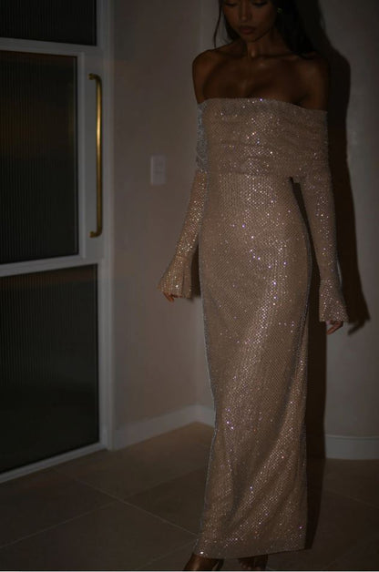 Nezo™ | Slim-fit glitterjurk